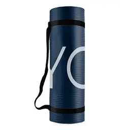 Килимок для йоги та фітнесу PowerPlay 4151 NBR Performance Mat Синій (183x61x1.2) (PP_4151_Blue_1.2cm) - мініатюра 2