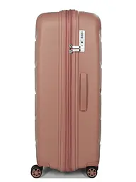 Валіза велика L поліпропілен Airtex 646 119л 79,5×52×30см Рожеве золото - мініатюра 5