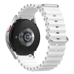 Силіконовий ремінець Hump для Xiaomi Amazfit GTS 22e34 mini - білийширина кріплення 20ммWatchbands (W23-2WB23969021) - мініатюра 2