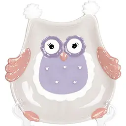 Набір 4 страви "Owl Family" кераміка (десертні тарілки) BonaDi 18,9х17,7х3,6 см kuh0007124 - мініатюра 3