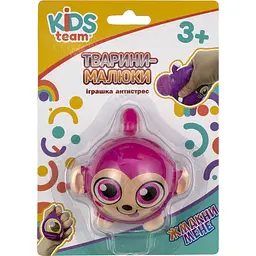 Іграшка-антистрес Kids Team Тварини-малюки Малюк мавпеня рожева (CKS-10500_4) - мініатюра 3