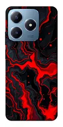 TPU чохол Demsky Black red marble для Realme C63 4G