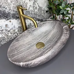 Умивальник VBI Vicenza накладний 49x29 см stone matt VBI-014807