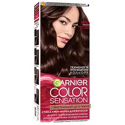 Уцінка. Фарба для волосся Garnier Color Sensation відтінок 4.12 перламутровий каштановий 110 мл (C6544101) 