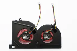 Вентилятор для ноутбука MSI GS62, GS63, GS73 (BS5005HS-U2L1), DC (5V, 0.5A+0.5A), 4+4pin, подвійний (для GPU)