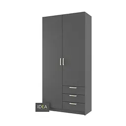 Шафа розпашна Idea Д-116 Антрацит - мініатюра 3