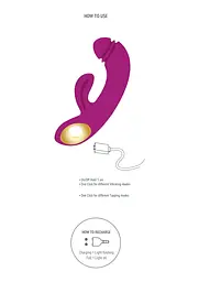 Вібратор-кролик Xocoon Harmony DualTouch G-spot 16.5 см фіолетовий - мініатюра 8