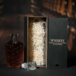 Подарунковий набір віскі Whiskey Stones №11 графин Dedalo в дерев'яному пеналі - мініатюра 4