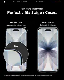 Загартоване скло Spigen AluminaCore для iPhone 17 / 17 Pro / 16 Pro, 2 шт., твердість 9H+ - мініатюра 6