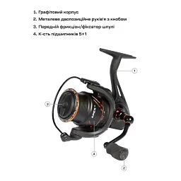 Котушка Brain Apex SE 3000S 5+1BB - мініатюра 7