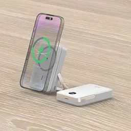 Павербанк ATRIA Magnetic White 10 000 mAh / 15 Вт (WPD-W57) - мініатюра 12