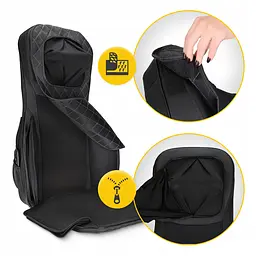 Масажна накидка 4FIZJO Shiatsu багатофункціональна, з підігрівом Black (P-5905973403528) - мініатюра 8