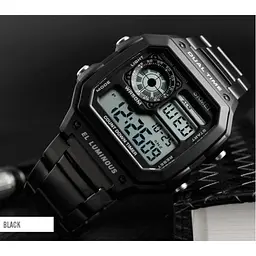 Чоловічий годинник Skmei 1335 Ripple Black - мініатюра 6
