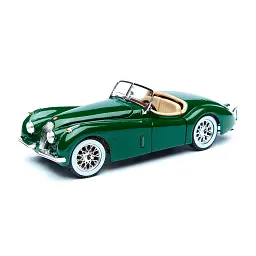 Автомодель - JAGUAR XK 120 (1951) (асорті вишневий, сріблястий, 1:24) - мініатюра 3