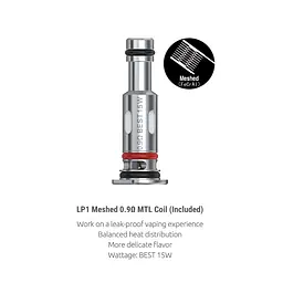 Змінний випарник Smok LP1 Coil Mesh MTL - 0.9 Ом (10199) - мініатюра 2