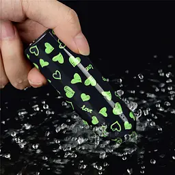 Вібратор для клітора Lovetoy Heart Massager Glow In The Dark 8.5 см чорний - мініатюра 10