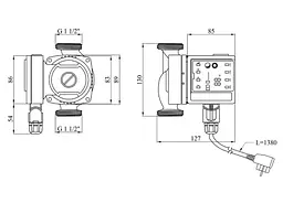 Циркуляционный насос Pumpman Star 25/60/130 Нmax 6 м Qmax 55 куб.м 45 Вт (CV034192) - мініатюра 1