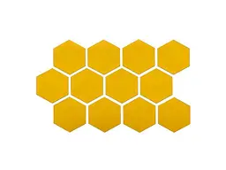 Дзеркальний декор акриловий самоклеючий STICKER WALL 125*105мм золото 12шт (D) SW-00002517 - мініатюра 2