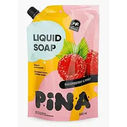 Мило рідке PINA 550мл дой-пак Raspberry and mint