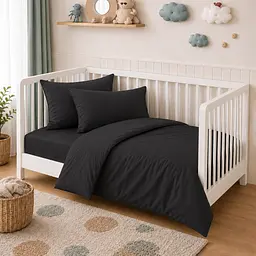 Дитяча постільна білизна MIRSON BABY фланель Black 110х160см (2200012799574)