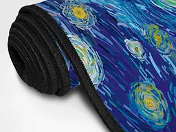 Великий килимок для мишки WorkPlaceShop ART Ван Гог Зіркова ніч 1200 x 500 мм - мініатюра 3