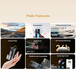 Відеореєстратор DDPAI Dashcam Mini Pro 2K - мініатюра 4