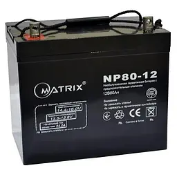 Аккумуляторная батарея для ИБП Matrix AGM VRLA 12 V / 80 А*ч (NP80-12)