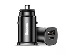 Автозарядка швидка Baseus PPS QC4.0 PD 1 USB + 1 Type-C 30 W 5 A CCALL-AS01