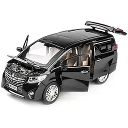 Колекційна металева модель автомобіля АвтоЕксперт Toyota Alphard з інерцією, світлом та звуком 1:24 - мініатюра 3