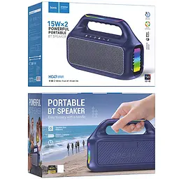 Bluetooth колонка Hoco HC47 Delight Blue - мініатюра 3