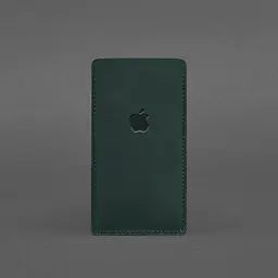 Шкіряний чохол для iPhone 13 Зелений Crazy Horse BlankNote - мініатюра 3