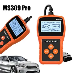 Сканер MS309PRO OBD2, діагностичний інструмент, тестер акумулятора, зчитувач кодів несправностей - мініатюра 4