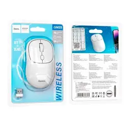 Бездротова миша Hoco GM25 Royal Dual-Mode Business Wireless Mouse White - мініатюра 2