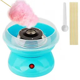 Апарат для приготування солодкої вати Candy Machine, кварцовий нагрівальний елемент, синій - мініатюра 3