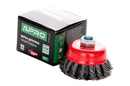 Корщітка APRO для болгарки УШМ дротяна щітка чашкова 65 мм x М14 830438 - мініатюра 3