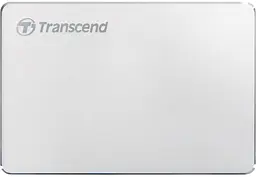Портативний жорсткий диск 2TB USB 3.1 Type-C StoreJet 25C3S Срібний Transcend teh0013540