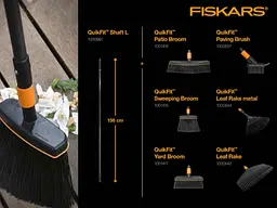 Тримач чорний Fiskars QuikFit (L) 1.56 м 136001 (1000661) - мініатюра 5