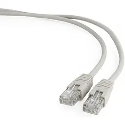 Патч-корд UTP Cablexpert літий, 50u "штекер із засувкою, 2 м, сірий (PP12-2M)