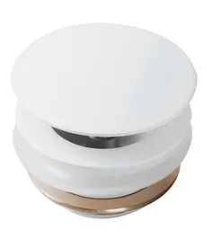 Донний клапан для ванни VBI універсальний Click-Clack white VBI-059001WT - мініатюра 3