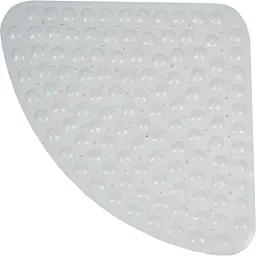 Килимок для душу трикутний Eco Fabric Сфери 72х51 см білий (7251-002)