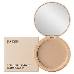 Пудра компактна Paese Semi-transparent Matte Powder матуюча напівпрозора відтінок 5A (Natural) 9 г - мініатюра 2