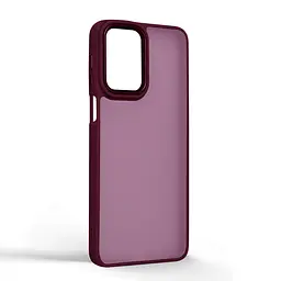 Противоударный чехол для Motorola G55 5G, Frame, бордовый, панель-накладка, термополиуретан TPU + поликарбонат PC, защита всего корпуса, защита кнопок и камеры, устойчив к деформациям, ArmorStandart (ARM81265) - мініатюра 2