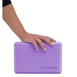 Блок для йоги Cornix EVA 22.8 x 15.2 x 7.6 см XR-0101 Purple - мініатюра 3