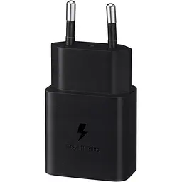 Мережевий зарядний пристрій Samsung EP-T1510X Black, 1хUSB Type-C, 15W + кабель USB Type-C (EP-T1510XBEGEU) - мініатюра 3