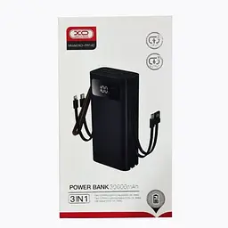 Зовнішній акумулятор (Power Bank) XO PR142 (30000 mAh Black) - мініатюра 4