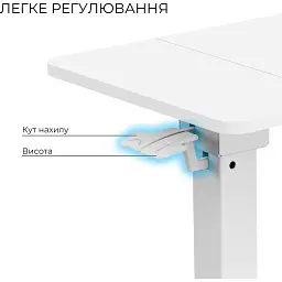 Приставний комп'ютерний стіл OfficePro ODM320W White [148336] - мініатюра 6