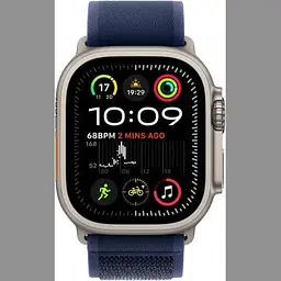 Смарт-годинник Apple Watch Ultra 2 GPS + Cellular 49mm Natural Titan. Case w. Blue Trail Loop - S/M (MX4J3) - мініатюра 2