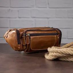 Чоловіча шкіряна сумка Vintage 24х10х15 см sum0012283 - мініатюра 3