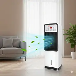 Підлоговий нагрівач — кондиціонер зі зволожувачем 3 в 1 Domotec BFX-8D-1668, 3600 W, міні нагрівач повітря - мініатюра 2