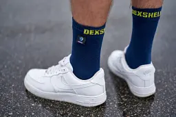 Водонепроникні шкарпетки Dexshell Ultra Thin Crew NL Socks S Blue/Yellow (DS683NLS) - мініатюра 8